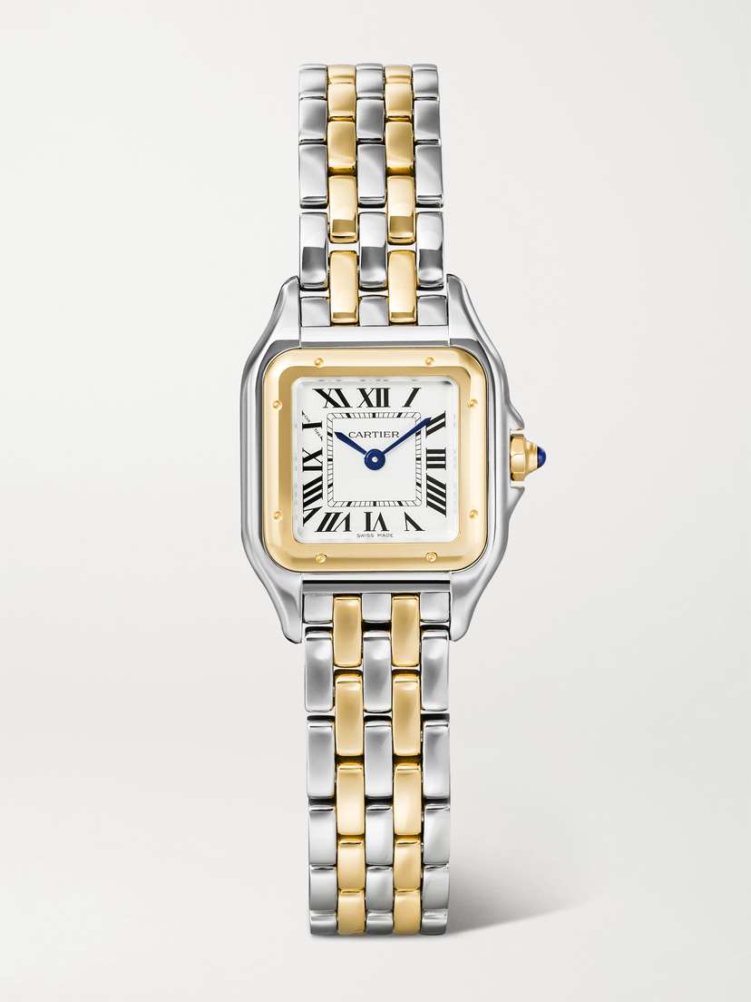 Cartier Panthère De  Small 30.2mm 18-karat Gold And Stainless Steel Watch