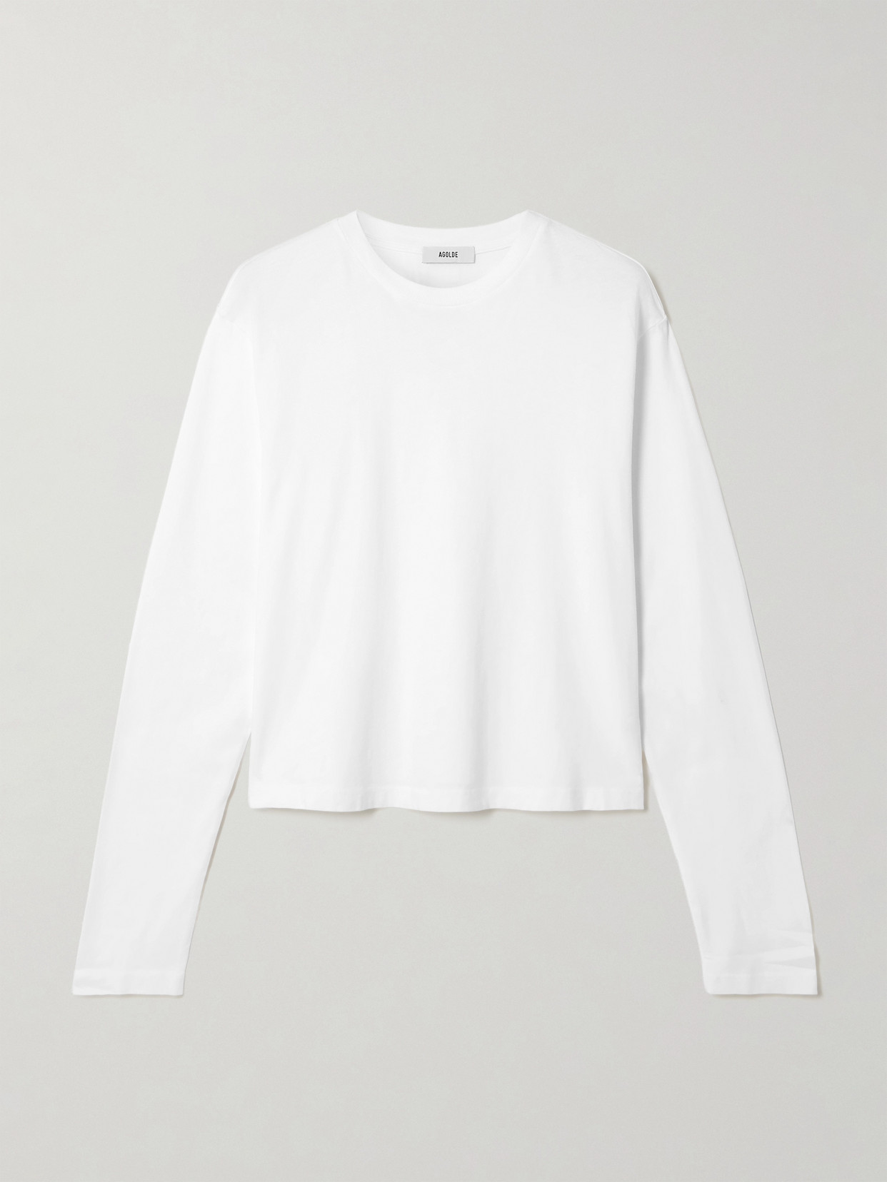 Agolde Sydney Organic Cotton-jersey T-shirt In White