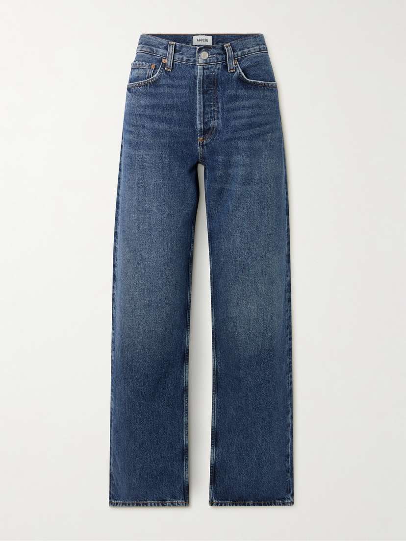 AGOLDE Arc Long High-rise Wide-leg Jeans