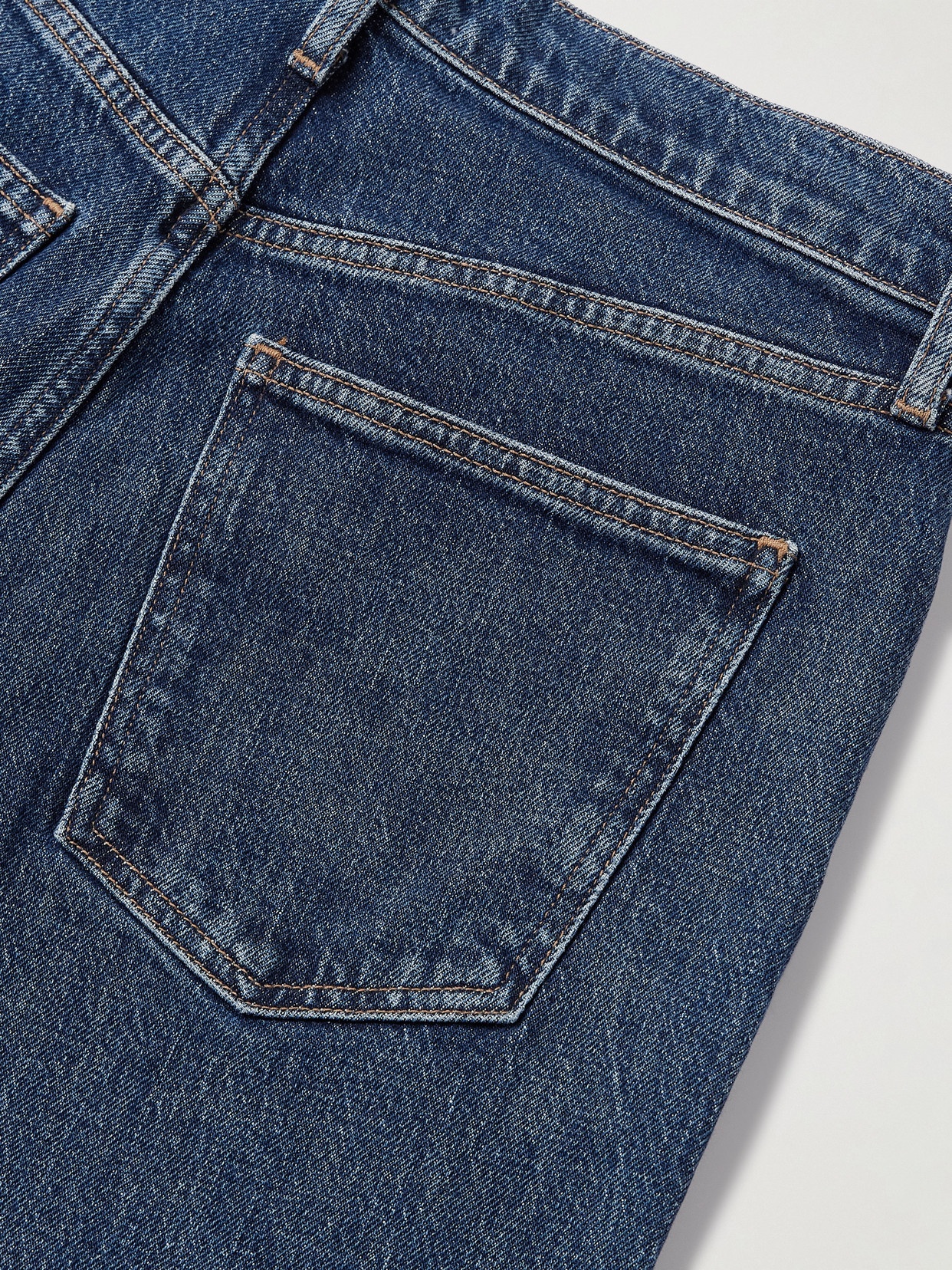 Agolde Womens Tempo Harper Branded-hardware Straight-leg Mid-rise Jeans In Blue