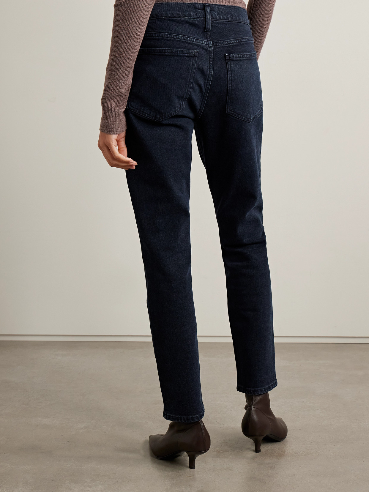 Cocktail Ankle Mid-Rise Slim-Leg Jeans