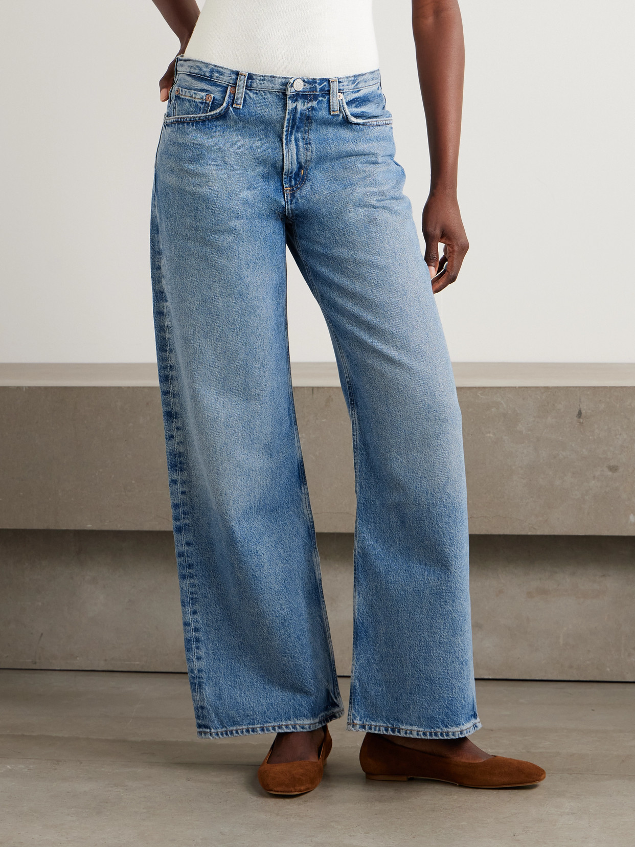 Kiera Mid-Rise Wide- Leg