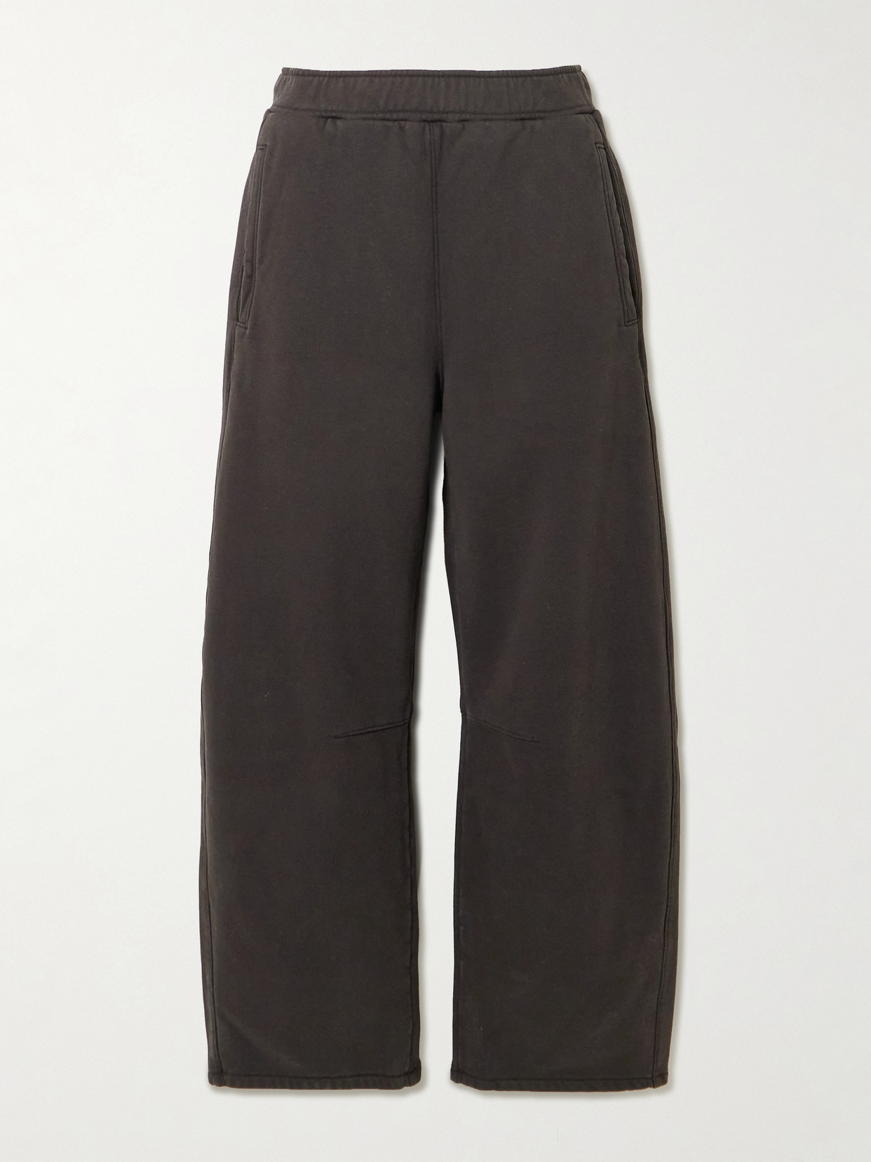 Citizen Of Humanity Miro Cotton-jersey Track Pants In Brown
