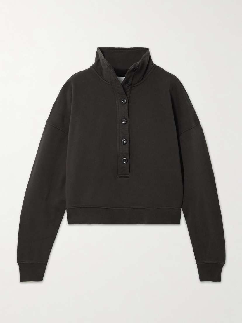 Citizens of Humanity Mirelle Cropped Cotton-jersey Sweatshirt