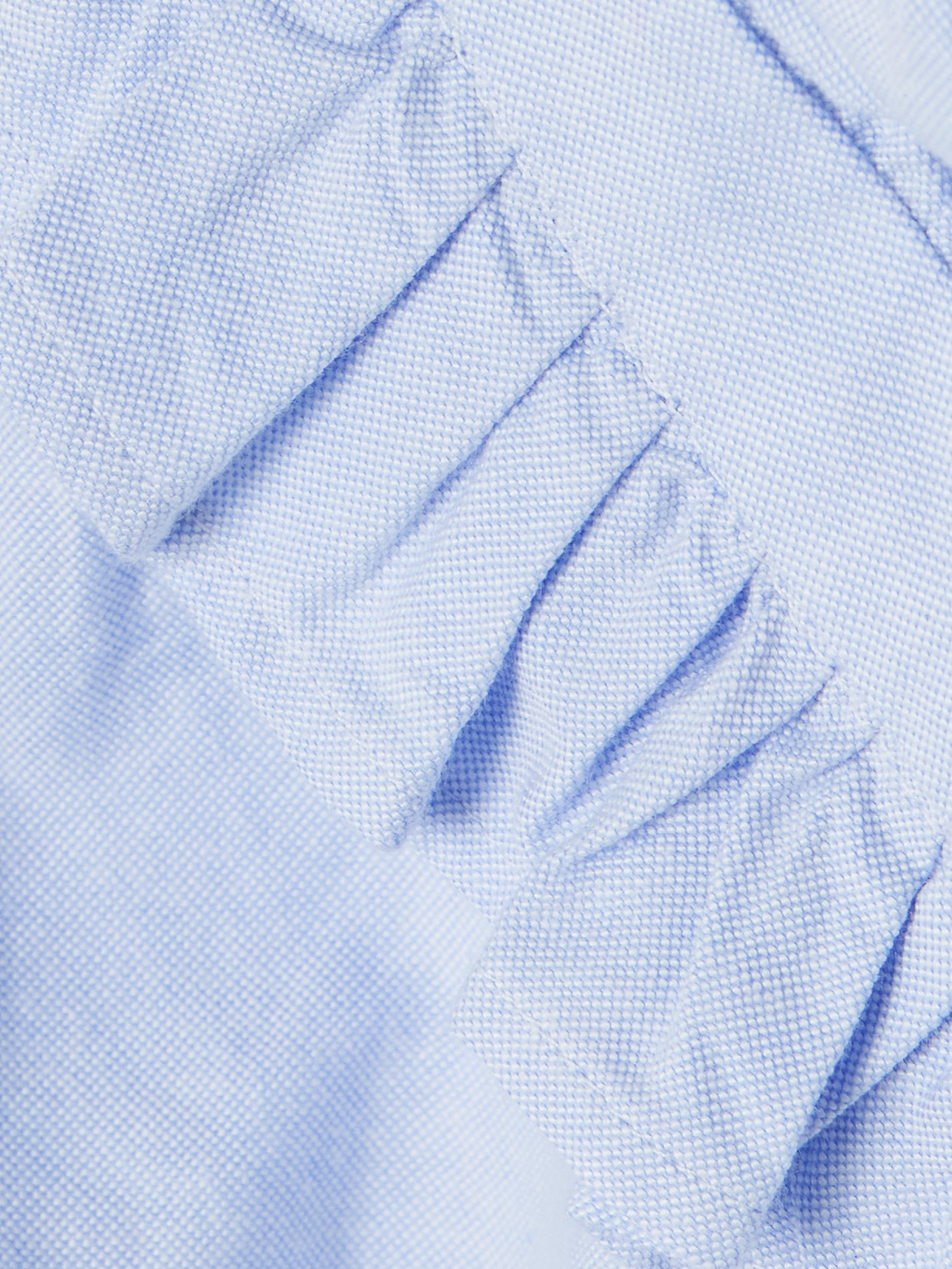 Calista Tie-Detailed Ruffled Cotton-Poplin Shirt