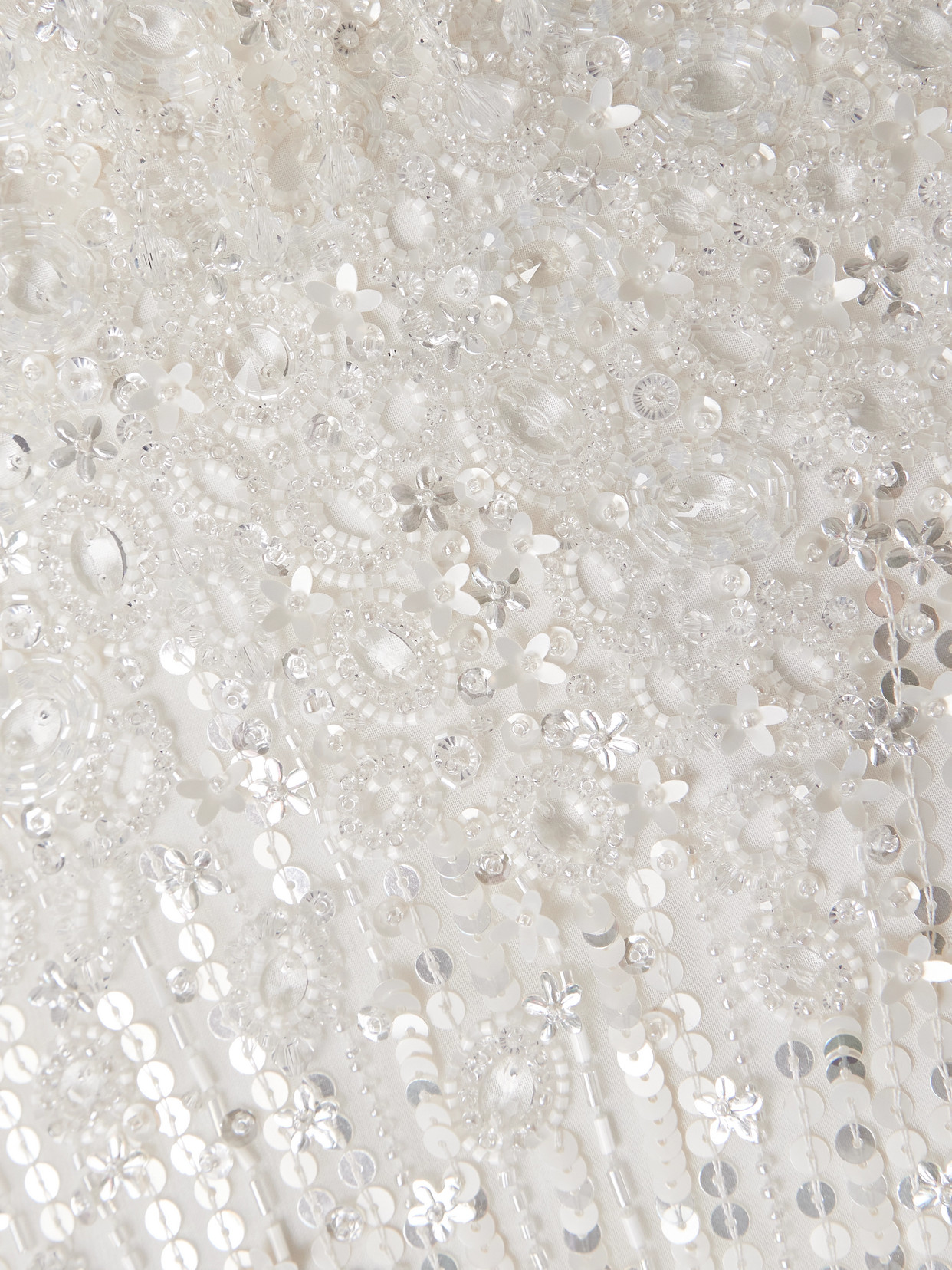 Jenny Packham Jourdain Crystal Sequined Flutter-sleeve Gown In White