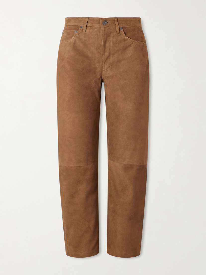 Citizens of Humanity Miro Suede Barrel-leg Pants