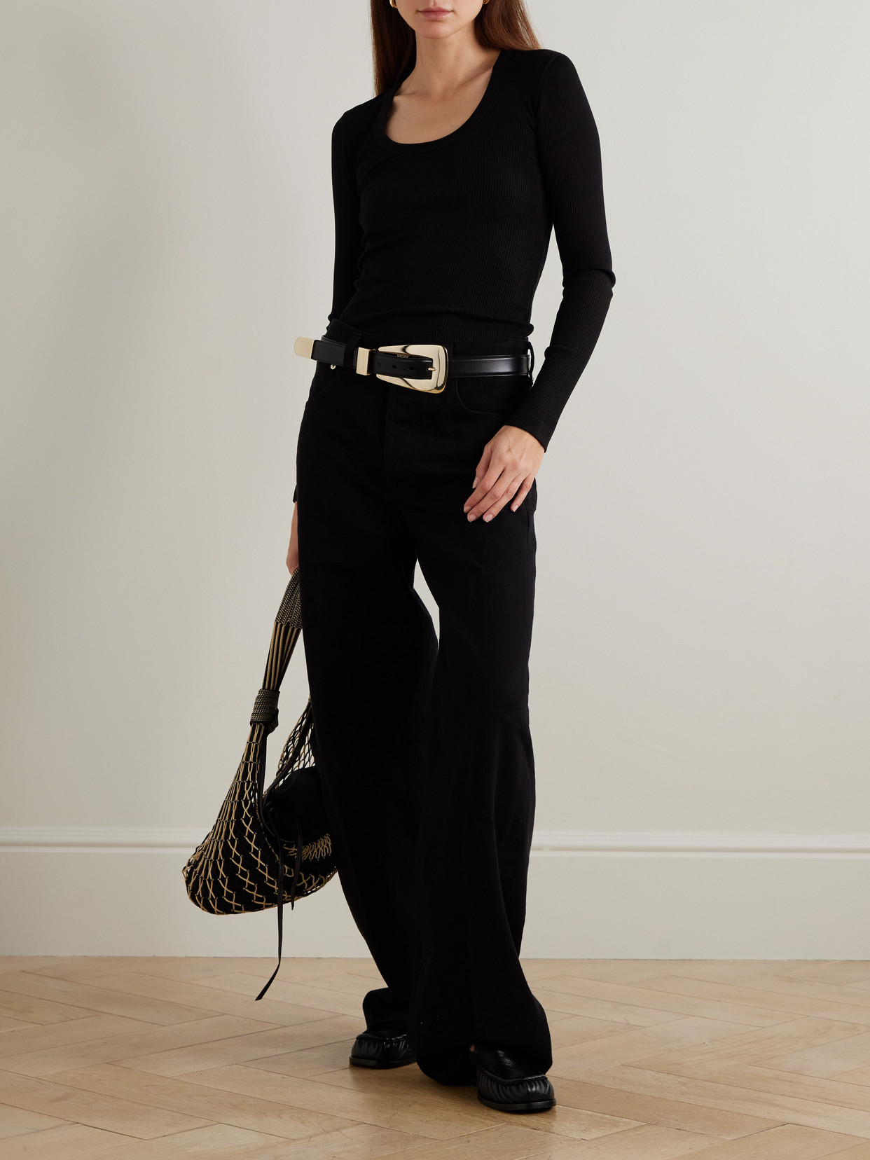 Mara Ribbed Stretch Cotton And Lyocell-Blend Jersey Top