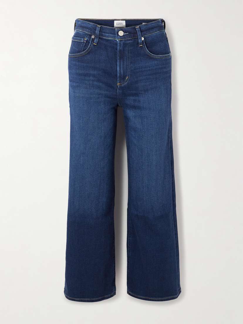 Citizens of Humanity Lyra Cropped High-rise Wide-leg Jeans