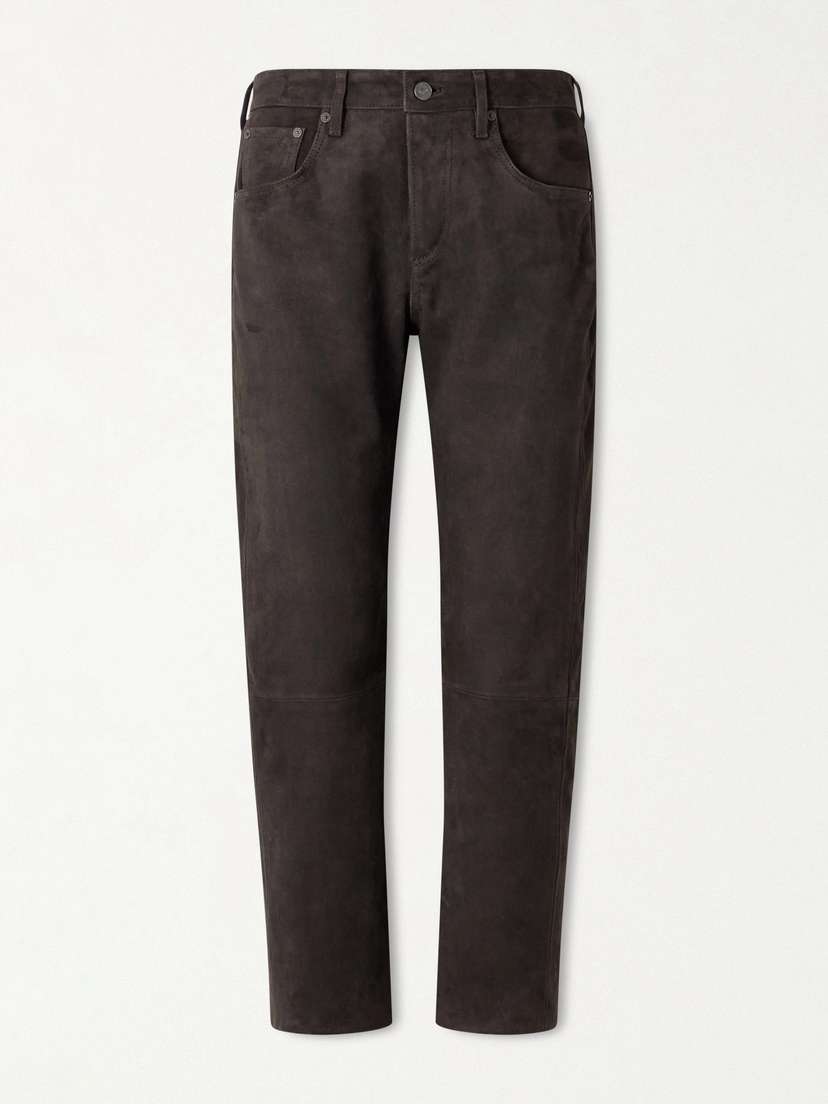 Citizens of Humanity Winslow Suede Straight-leg Pants