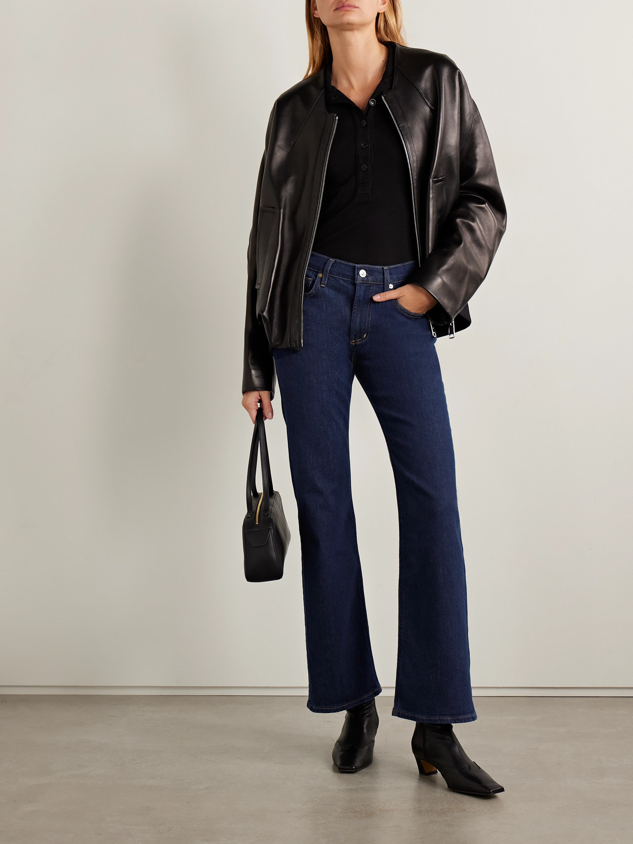 Citizen Of Humanity Genova Low-rise Bootcut Jeans In Blue