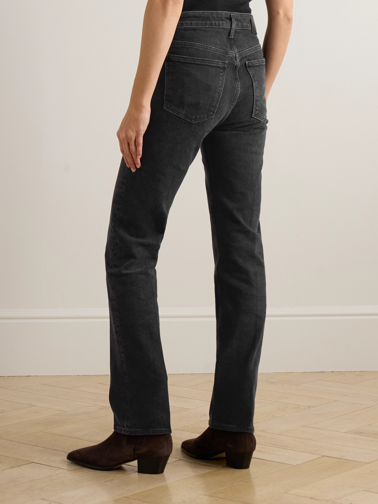 Zurie High-Rise Straight-Leg Jeans