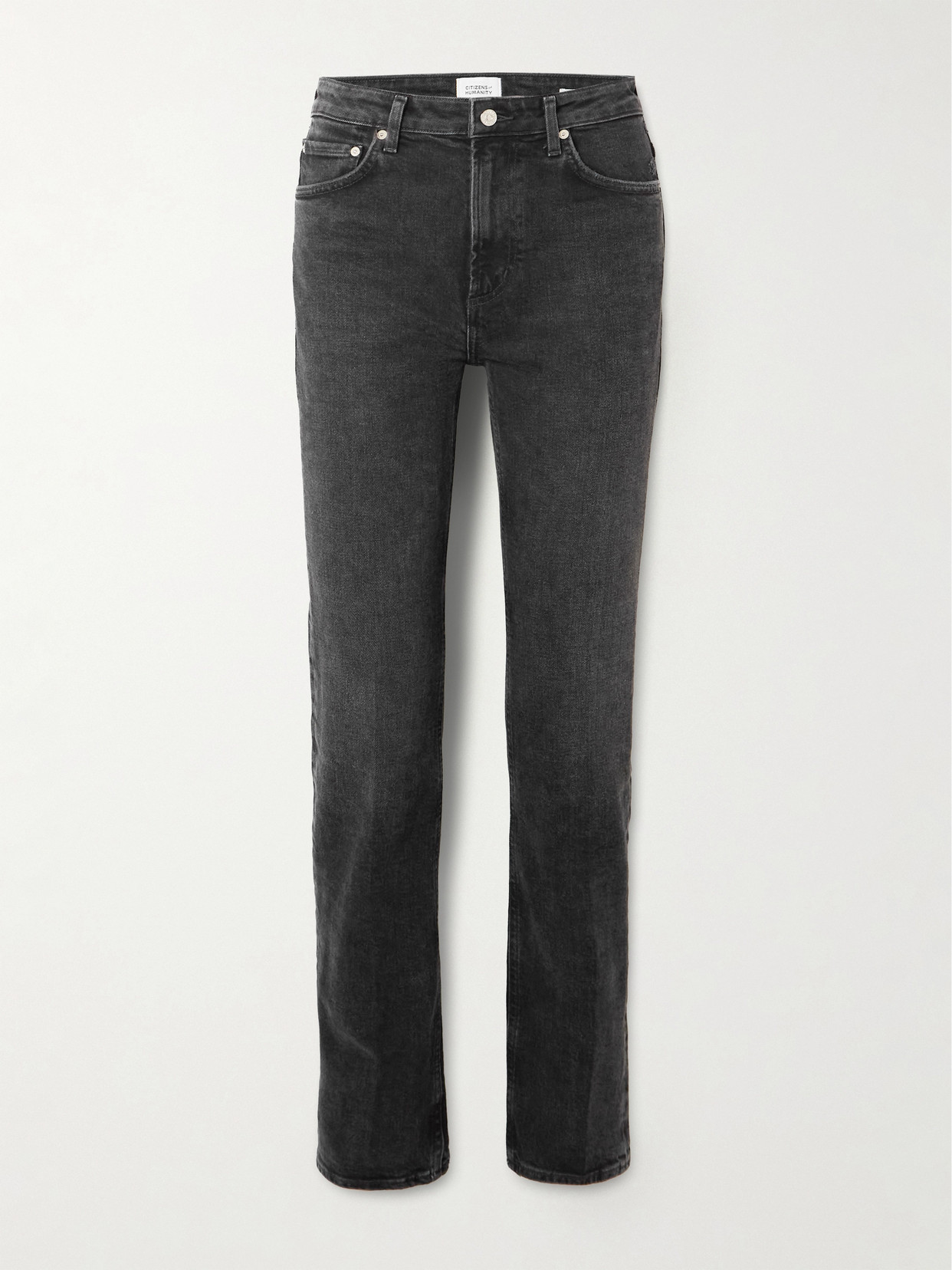 Citizen Of Humanity Zurie High-rise Straight-leg Jeans In Black