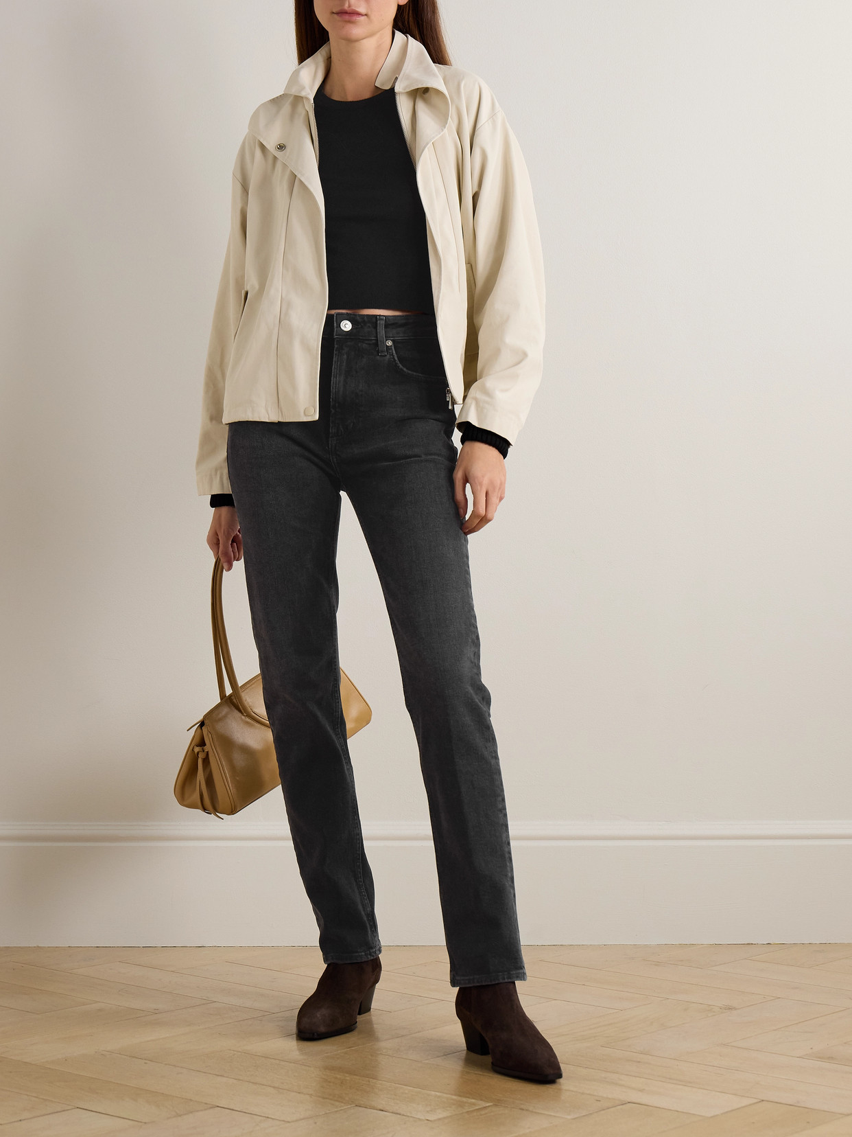 Zurie High-Rise Straight-Leg Jeans