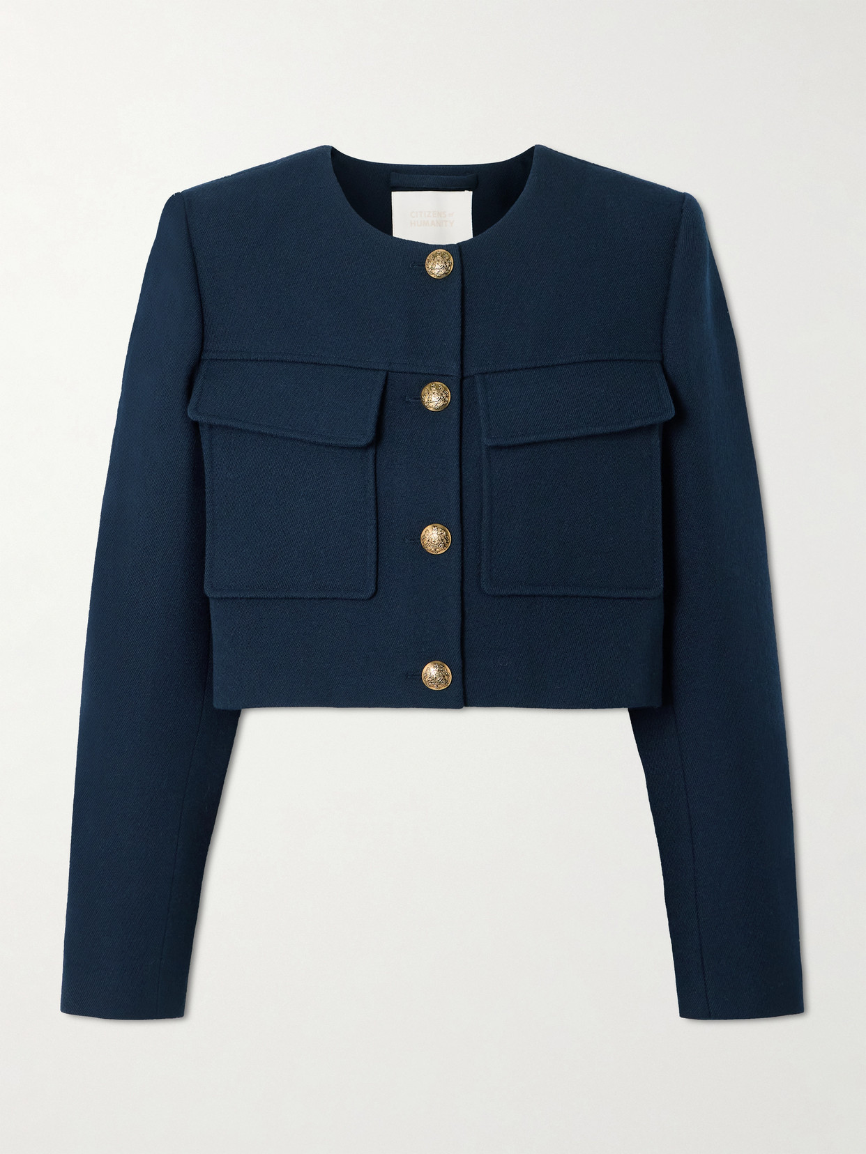 Citizen Of Humanity Sophia Wool-twill Jacket In Blue