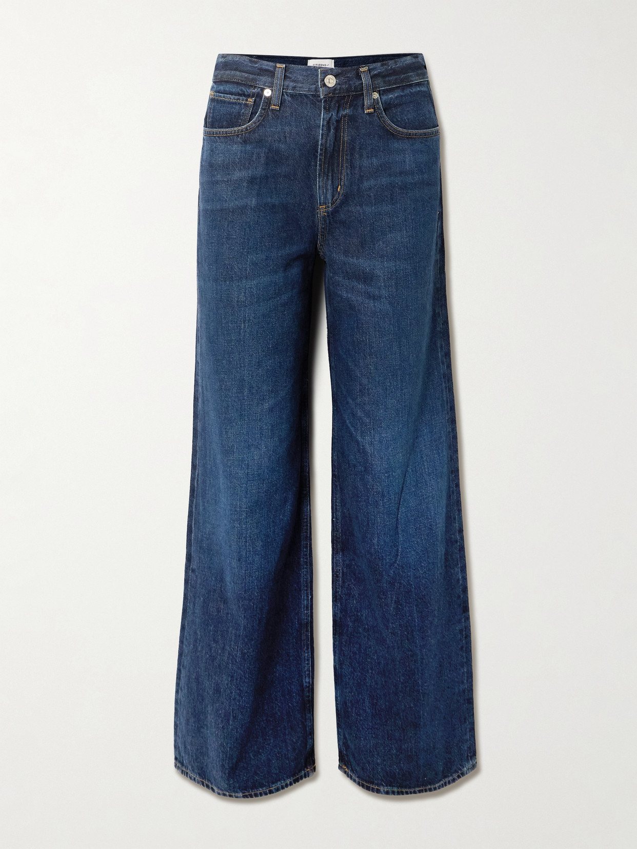 Citizen Of Humanity Paloma Mid-rise Wide-leg Jeans In Blue