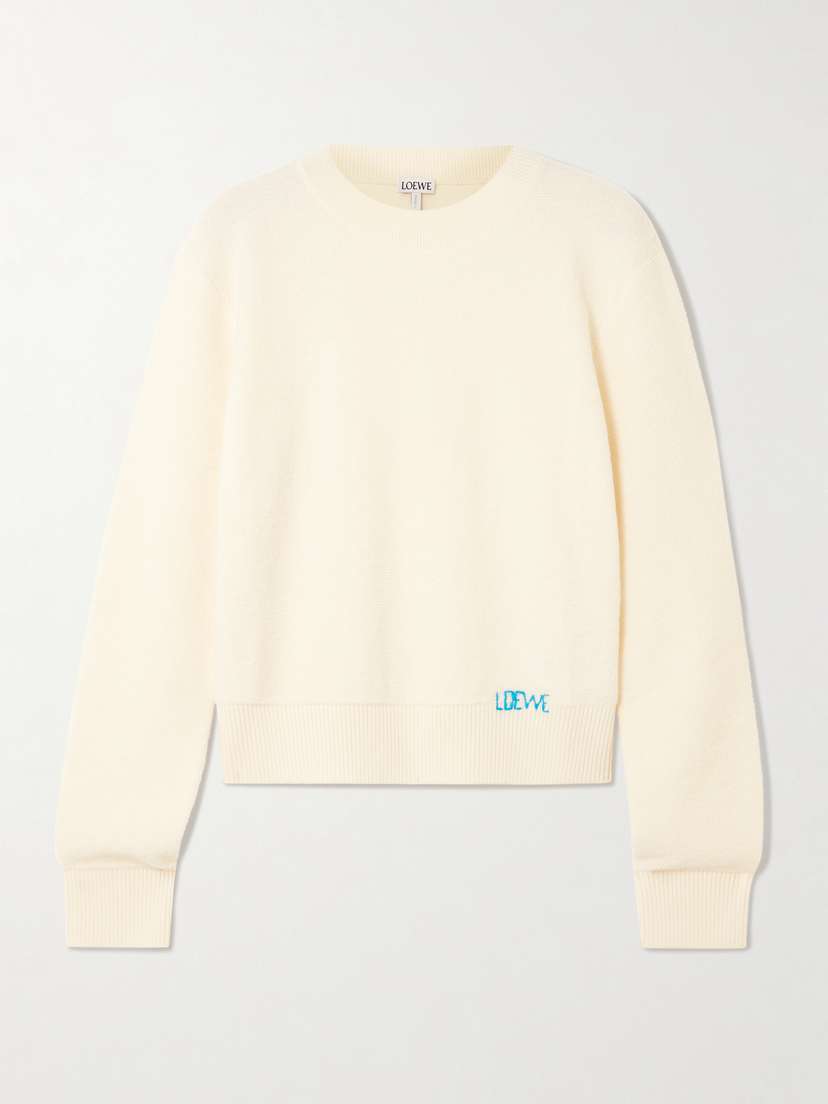 Loewe Embroidered Wool Sweater