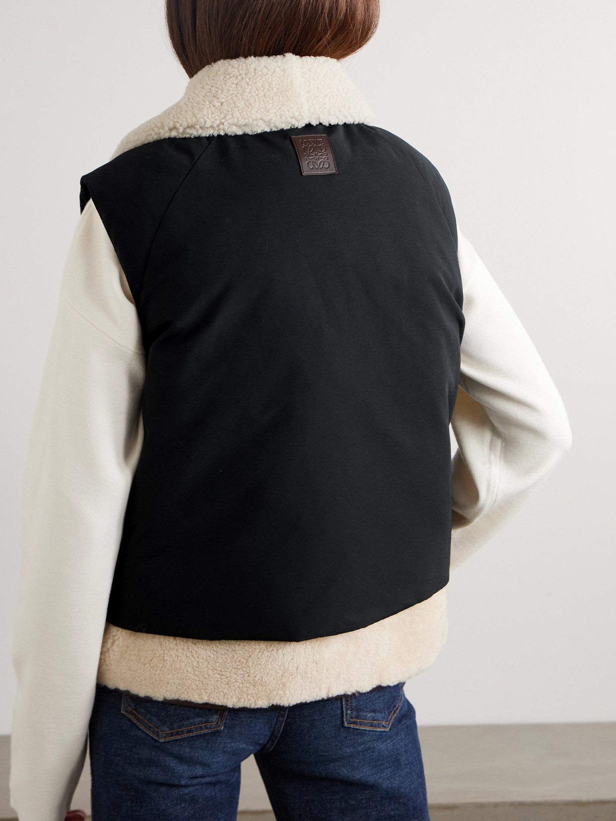 Shearling-Lined Cotton-Blend Gilet