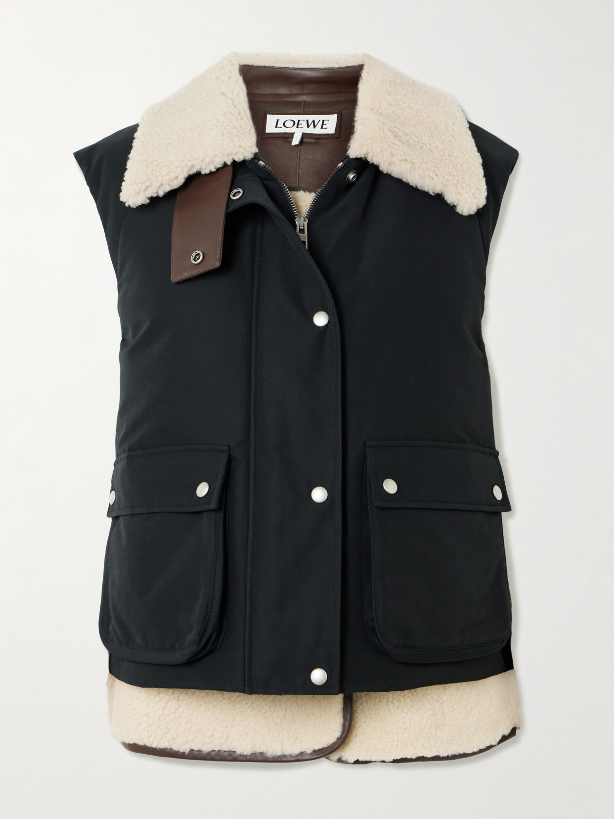 Shearling-Lined Cotton-Blend Gilet