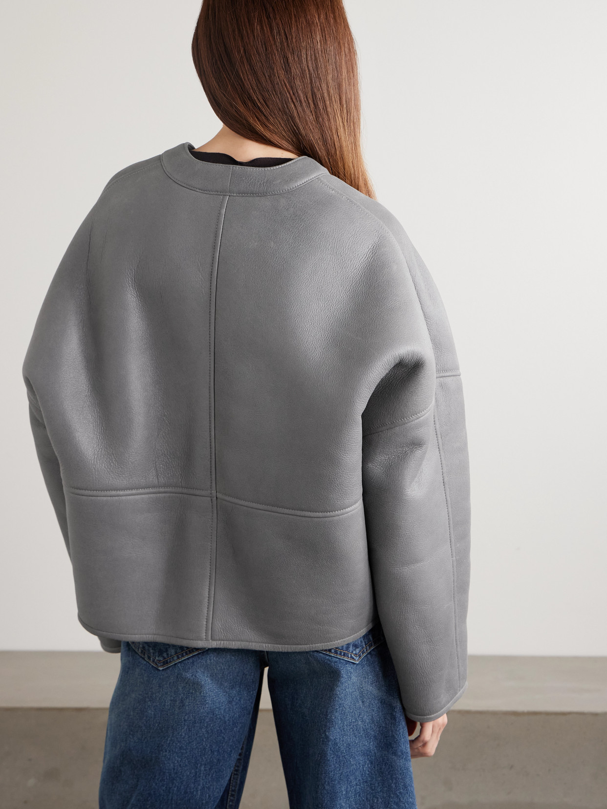 Loewe Long-sleeved Cardigan In Gray