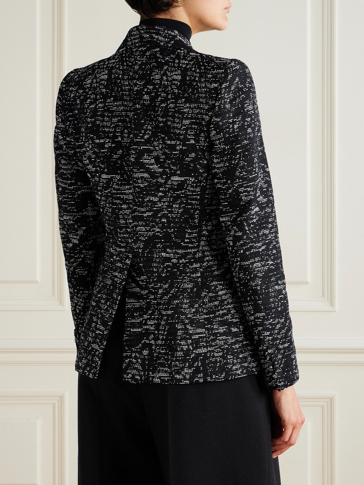 Dries Van Noten Long-sleeved Suit Jacket In Black