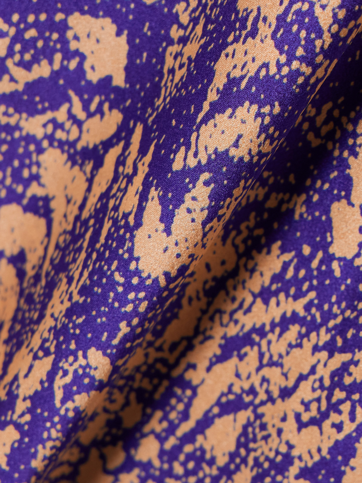 Dries Van Noten Printed Silk Midi Skirt In Multi