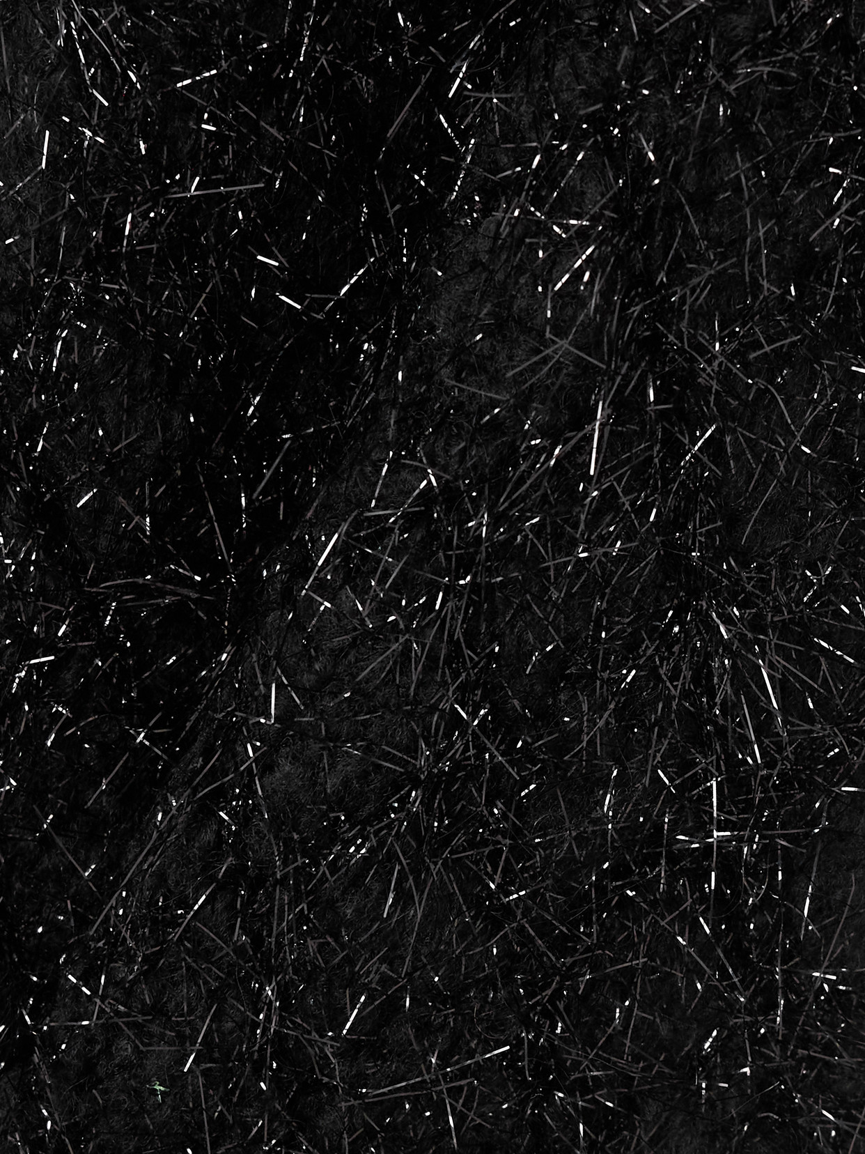 Dries Van Noten Metallic Wool-blend Scarf In Black