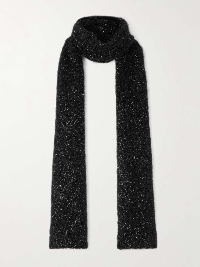 Dries Van Noten Metallic Wool-blend Scarf