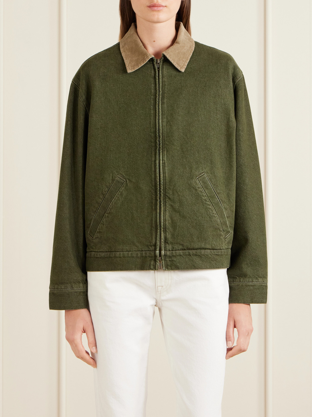 Aimé Leon Dore - Corduroy-Trimmed Denim Jacket