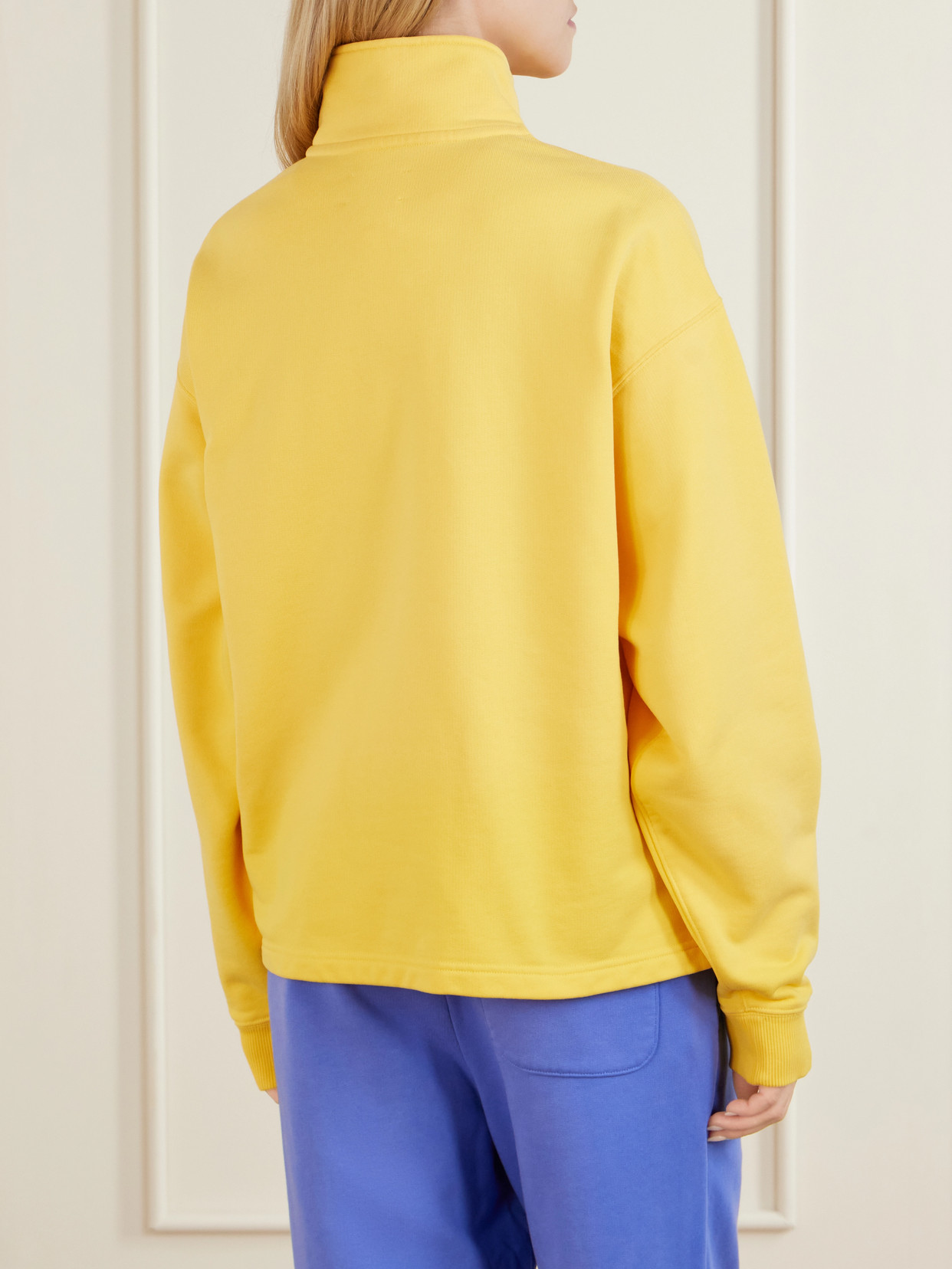 Aimé Leon Dore - Logo-Embroidered Cotton-Jersey Half-Zip Sweatshirt