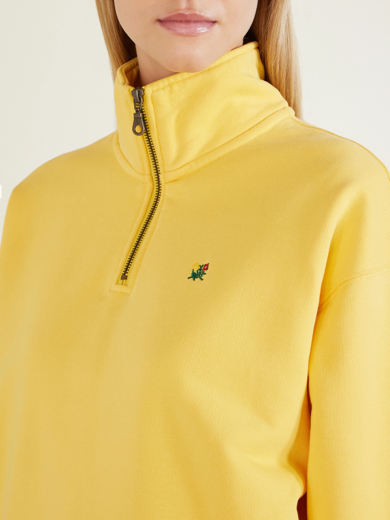 Aimé Leon Dore - Logo-Embroidered Cotton-Jersey Half-Zip Sweatshirt