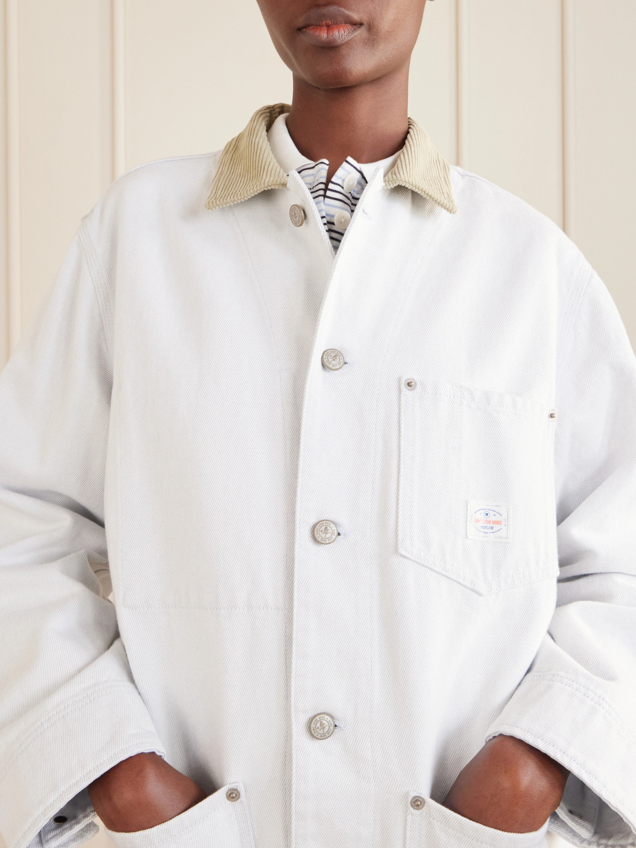 Aimé Leon Dore - Corduroy-Trimmed Denim Jacket