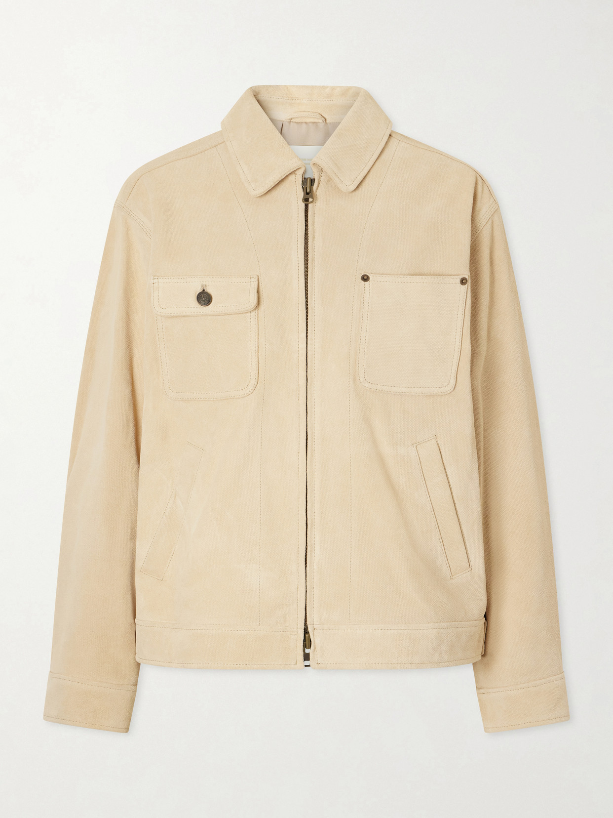 Aimé Leon Dore Ranch Suede Jacket In Brown