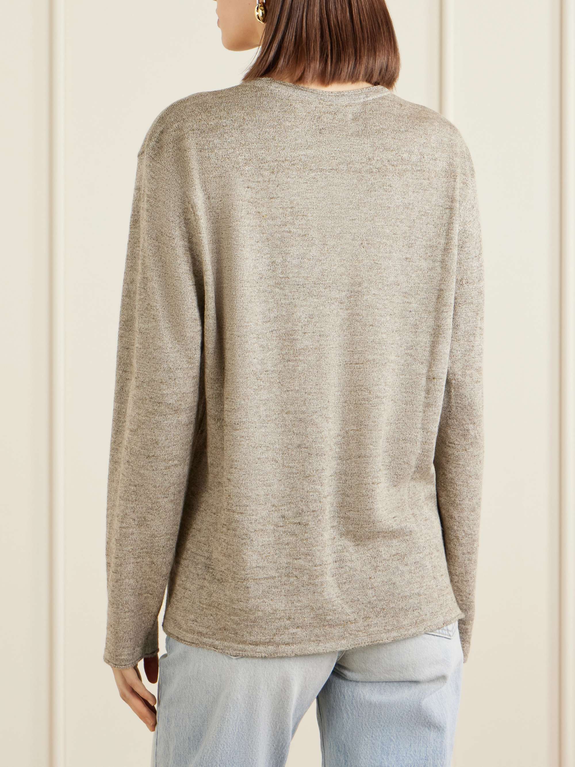 トップス Aime Leon Dore Pointelle Knit Merino AIMÉ LEON DORE Striped Pointelle-Knit Merino Wool T-Shirt for Men