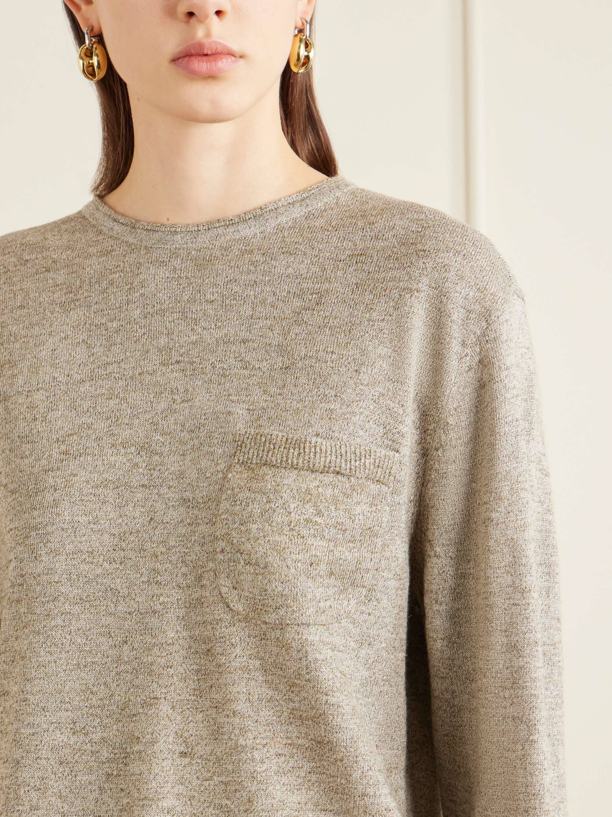 トップス Aime Leon Dore Pointelle Knit Merino Pointelle Stacked Logo Tee – Aimé Leon Dore