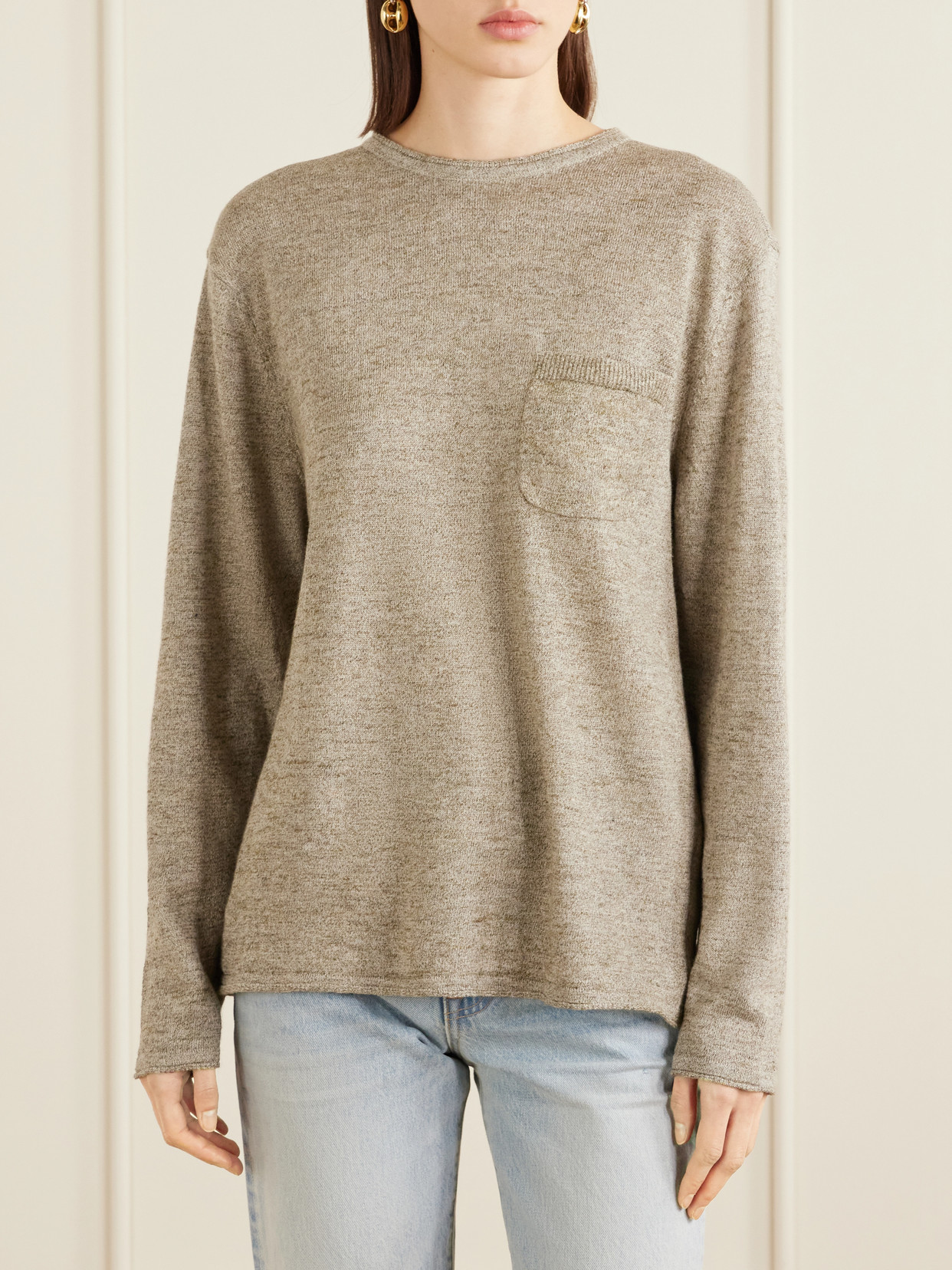 Aimé Leon Dore - Linen, Alpaca, Cotton And Wool-Blend Sweater