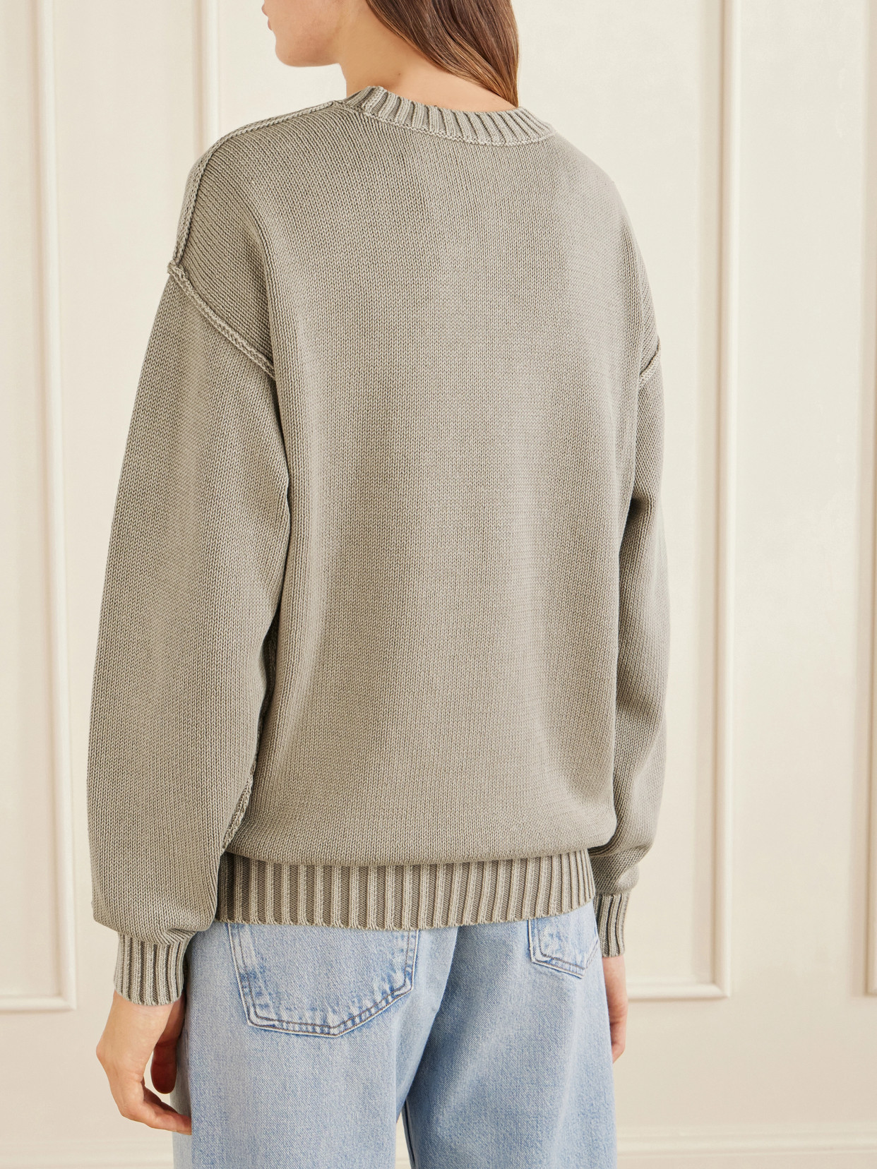 Aimé Leon Dore - Inside-Out Crewneck Cotton Sweater