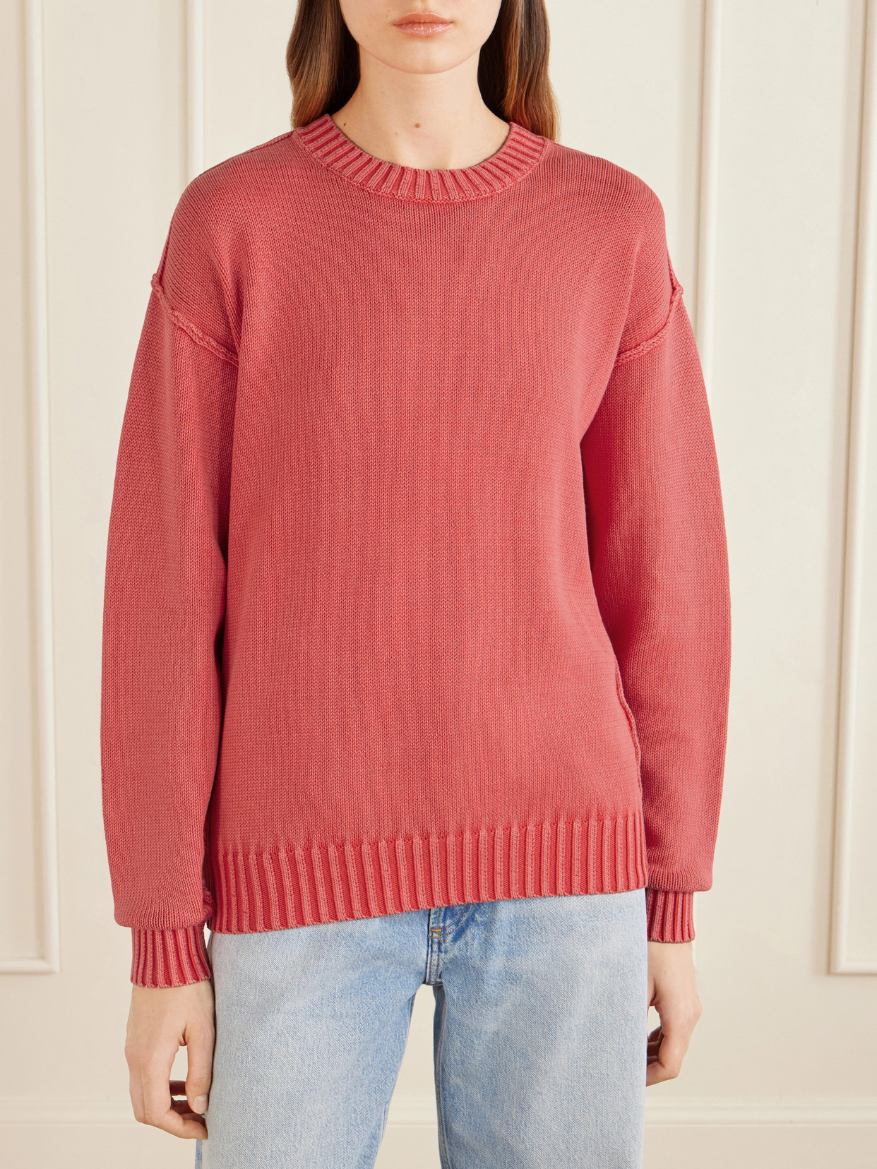 Aimé Leon Dore - Inside Out Crewneck Cotton Sweater