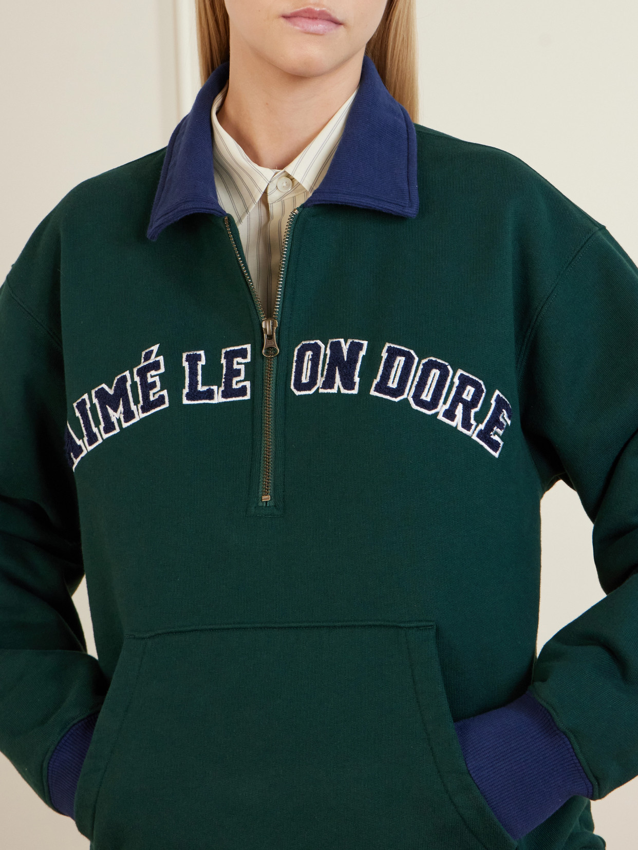 Aimé Leon Dore - Logo-Embroidered Cotton Sweatshirt
