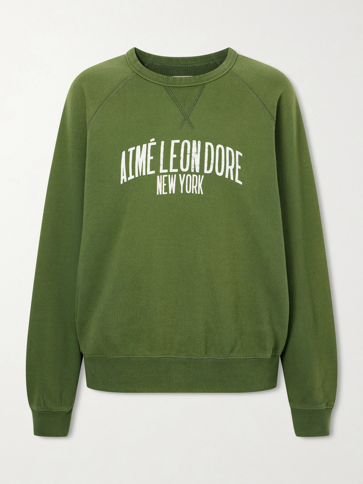 Aimé Leon Dore Logo-print Cotton-blend Jersey Sweatshirt In Multi