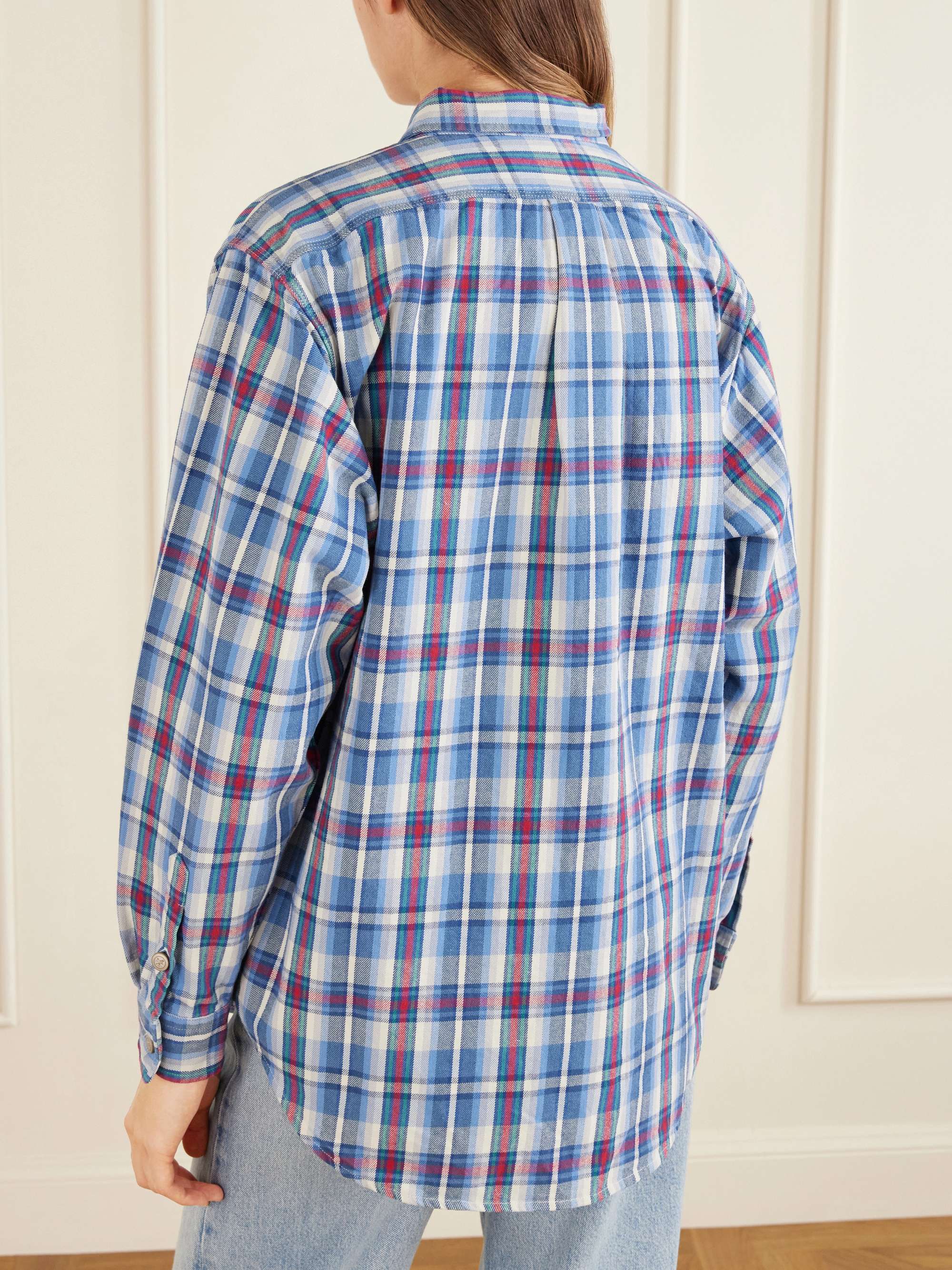 AIMÉ LEON DORE Checked plaid cotton workshirt | NET-A-PORTER