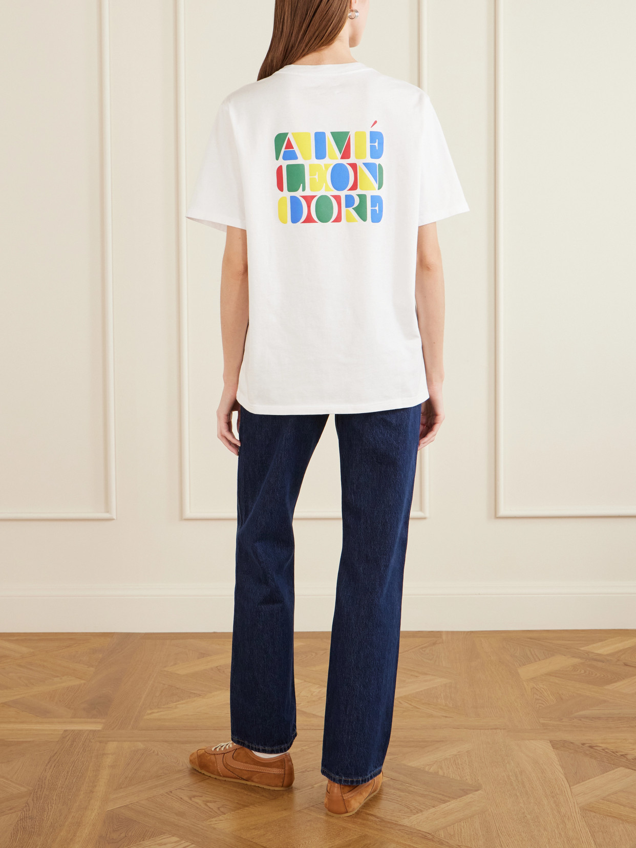 Aimé Leon Dore Printed Cotton-jersey T-shirt In White