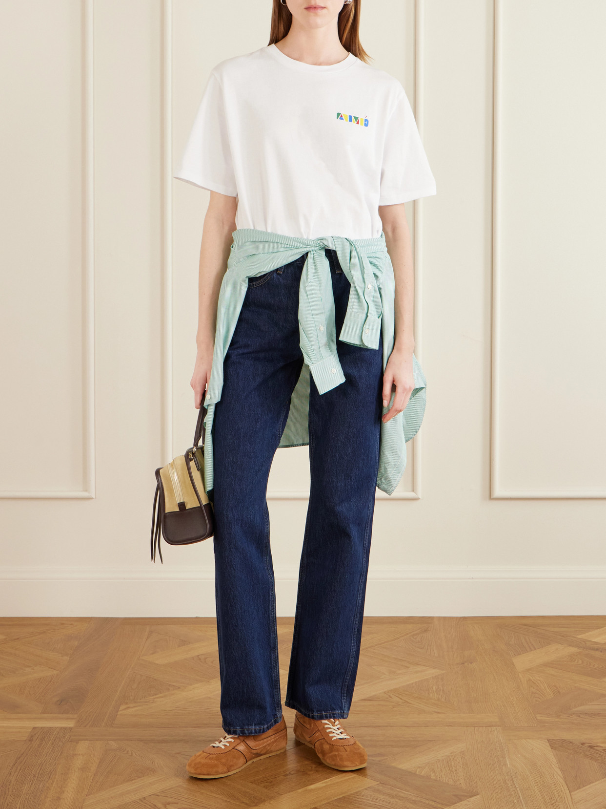 Aimé Leon Dore Printed Cotton-jersey T-shirt In White