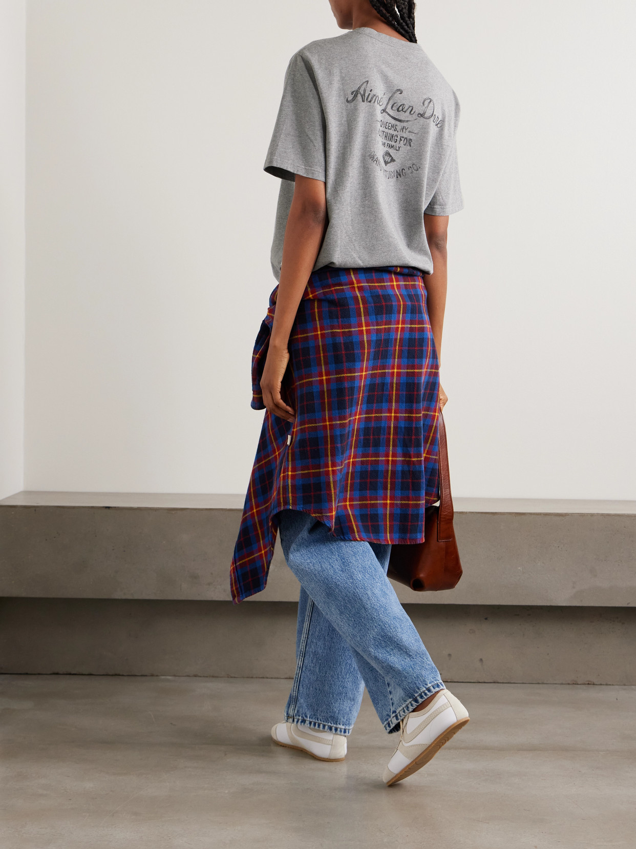Aimé Leon Dore Clothier Printed Cotton-jersey T-shirt In Gray