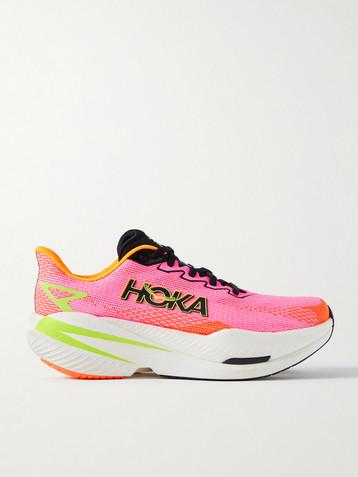 HOKA ONE ONE Mach X 3 rubber-trimmed mesh sneakers