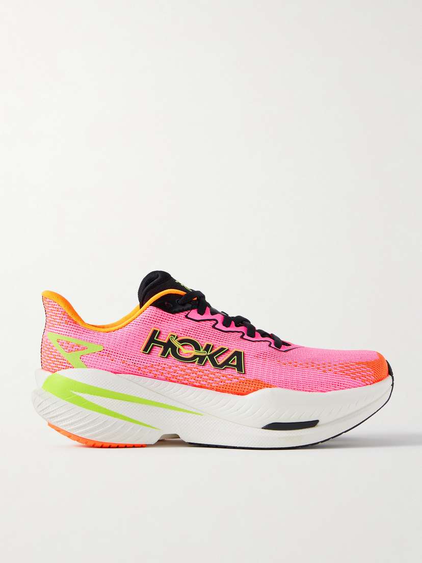 Hoka Mach X 3 Rubber-trimmed Mesh Sneakers