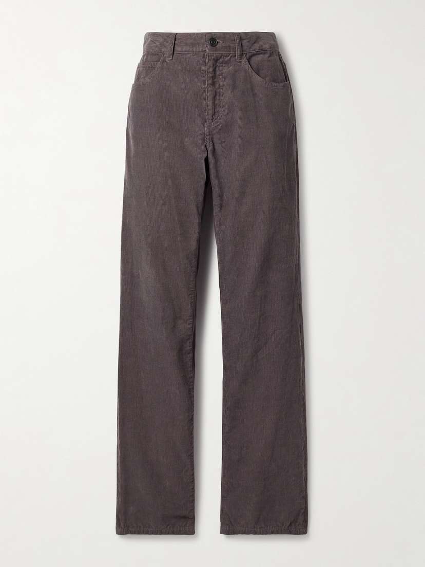 The Row Carlyl Cotton-corduroy Straight-leg Pants