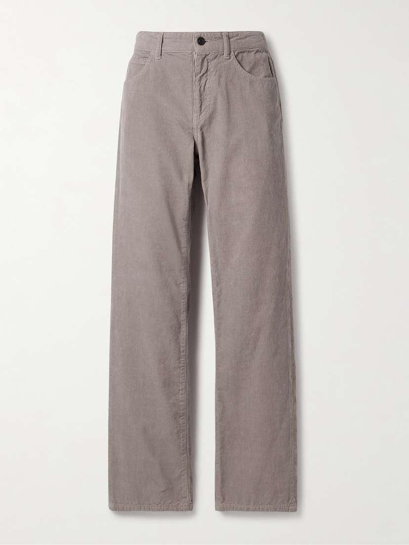 The Row Carlyl Cotton-corduroy Straight-leg Pants