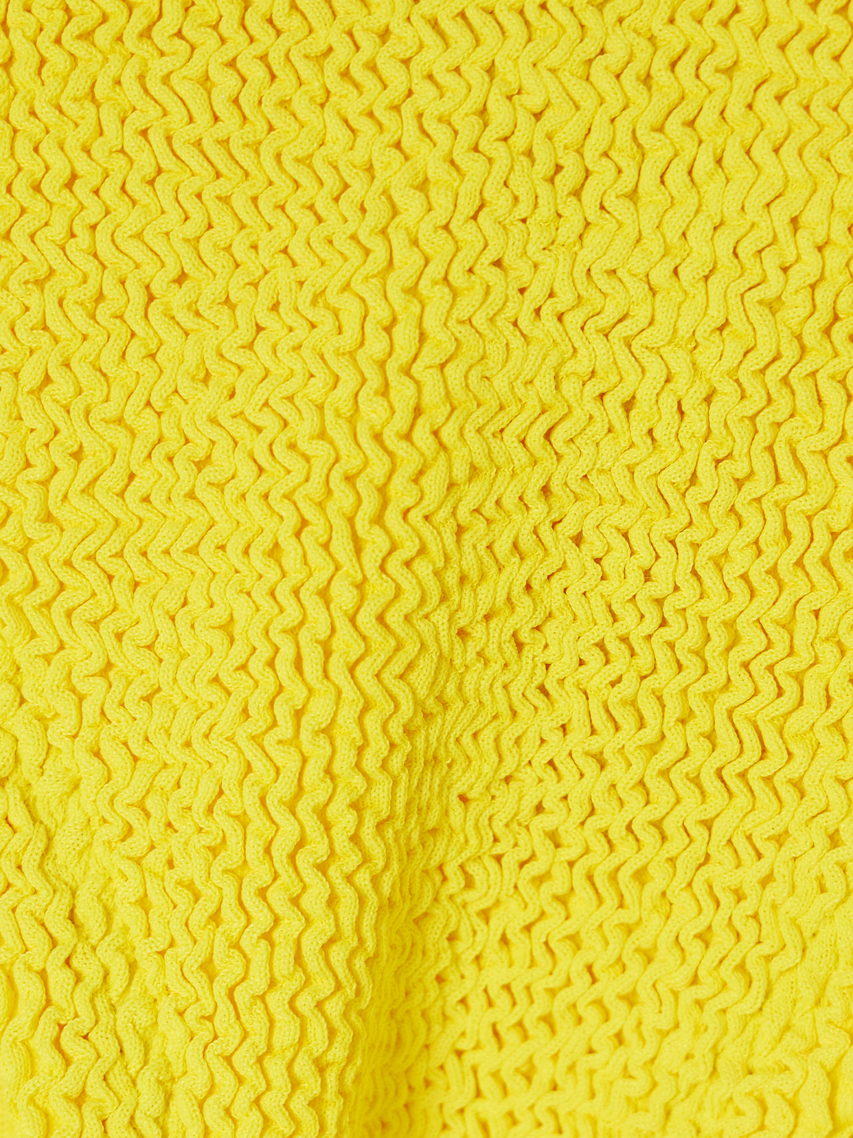 Hunza G Jean Seersucker Bandeau Bikini In Yellow