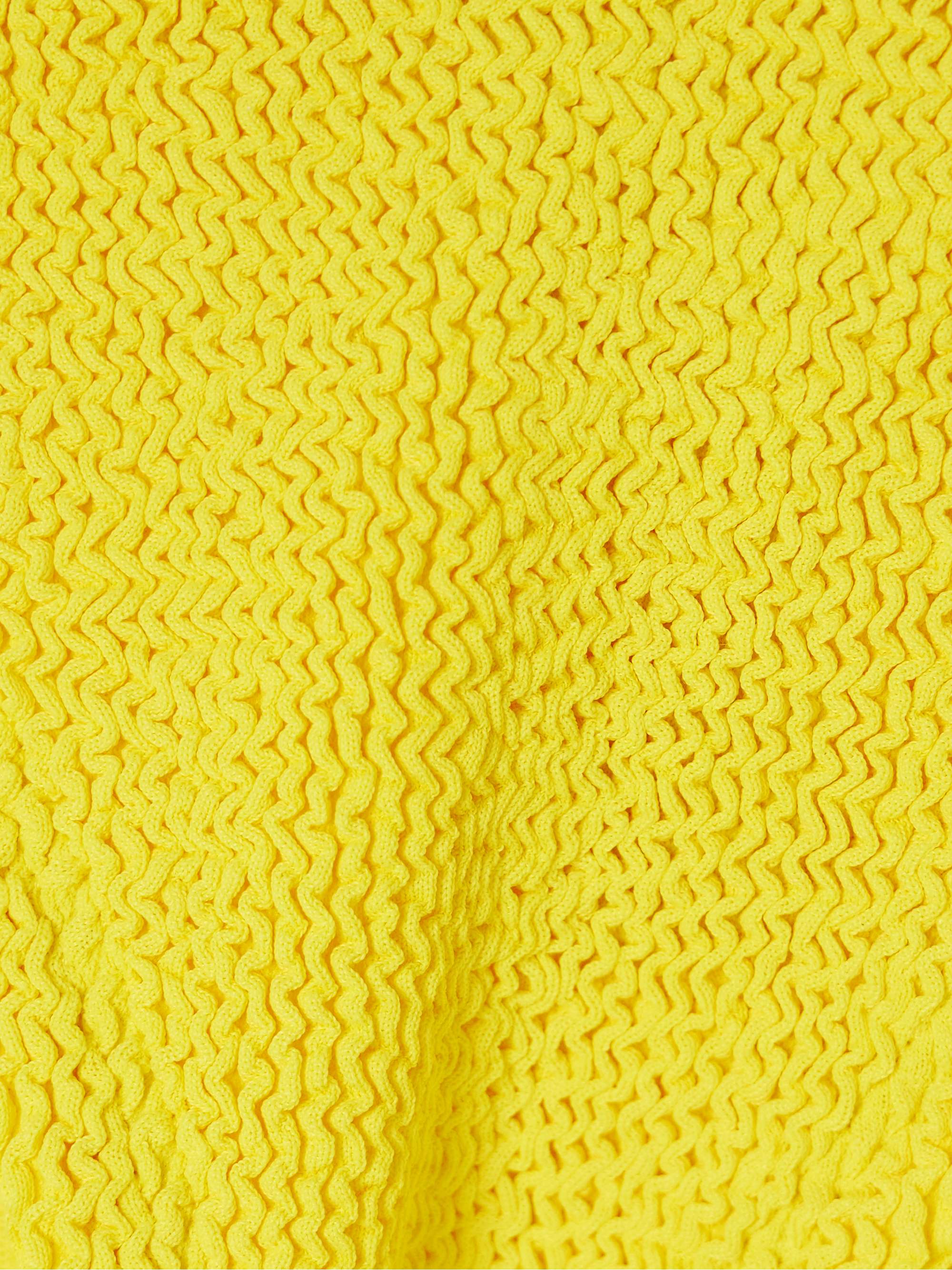 HUNZA G + NET SUSTAIN Jean seersucker bandeau bikini